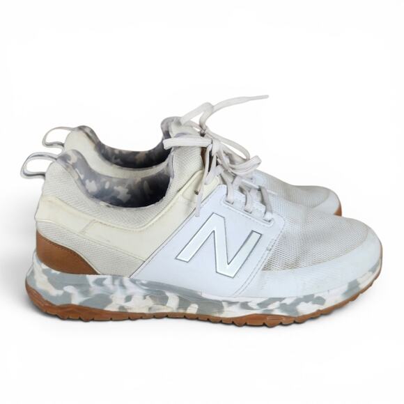 New Balance NB Fresh Foam Links SL Golf Shoes Mens 11 White/Multi Camo Spikeless main image 12